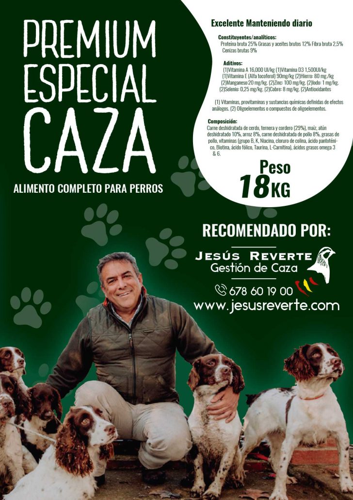Comida para perros de caza